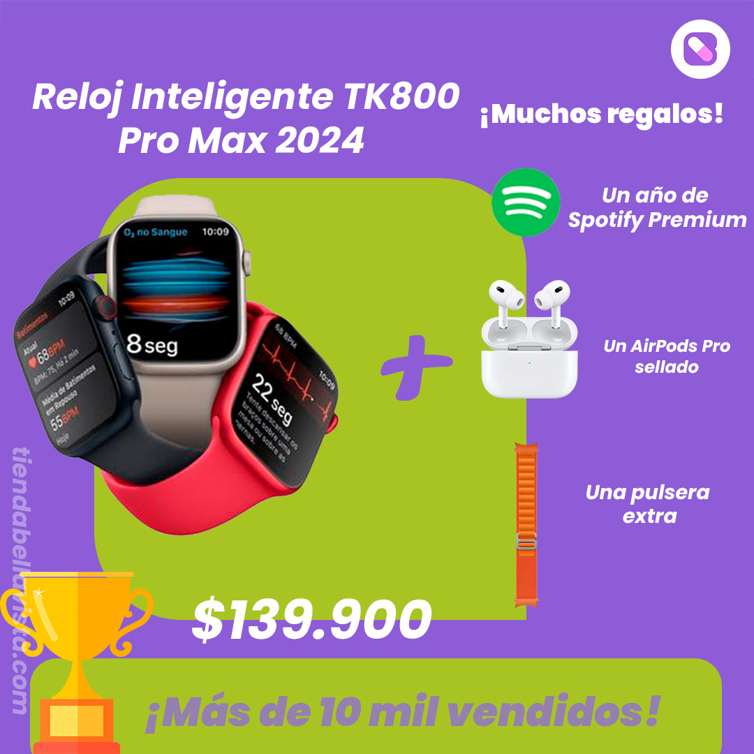 Reloj Inteligente TK800 Pro Max + 3 regalos ¡Paga cuando recibas!